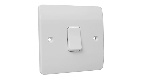 K4875 Whi White 10 A Flush Mount Rocker Light Switch Mk White 7 Mm 2 Way Screwed Semi Gloss 1 Gang Bs Standard 250 V Ac 86mm Rs Components