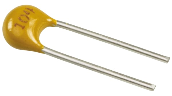 C320C104K5R5TA | Condensador cerámico multicapa MLCC, KEMET, 100nF, ±10%,  50V dc, Montaje en orificio pasante, X7R dieléctrico 2.54 mm | RS Components