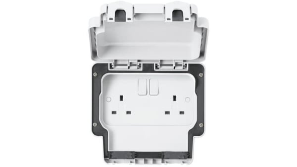 K56482WHI | MK Electric Plug Socket, 2 
