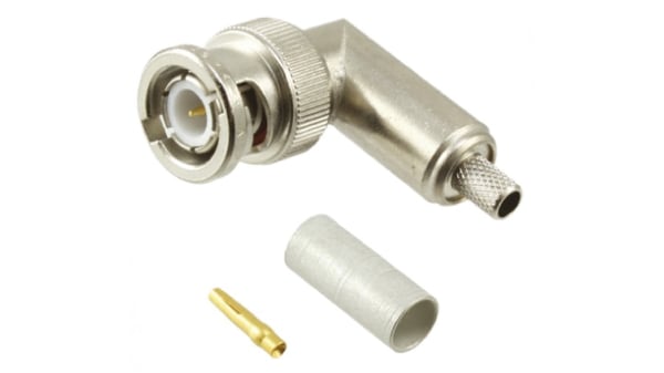5225974 1 Te Connectivity 50w Right Angle Cable Mount Bnc Connector Plug Rg58 A U Rg58 B U Rg58 C U Rg58 U Rs Components
