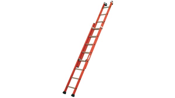 4322 010 Zarges 20 Step Fibreglass Extension Ladder 5 21m Open Length Rs Components
