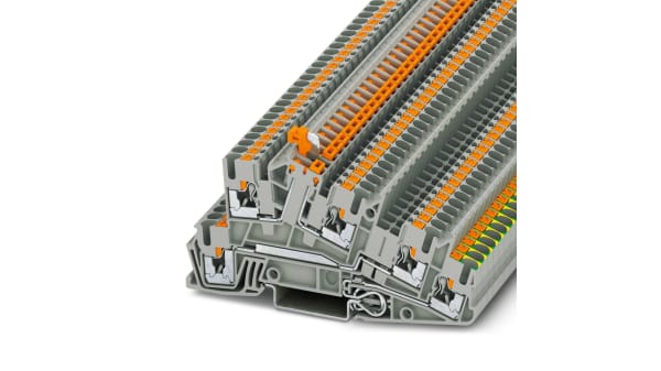 Phoenix Contact Pti 2 5 Pe L Ltb 400 V Earth Terminal Block Push In Termination Rs Components