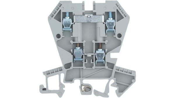 57 404 7055 0 Wk 4e U V0 Wieland Grey Wk 4 E U Double Level Terminal Block 20 12 Csa Awg 22 10 Ul Awg 400 V Rs Components