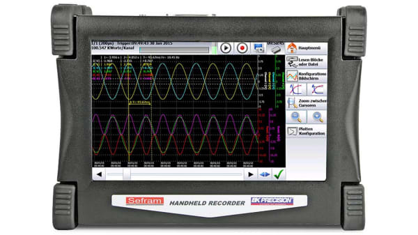 Das50p Sefram Das 50 Data Logger With B C E J K L N S T Sensor For Active Counter Crest Factor Frequency Mean Rs Components