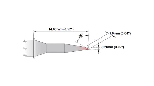 M8lr400 Thermaltronics Lotkolben Spitze 60 Fase 1 Mm Rs Components