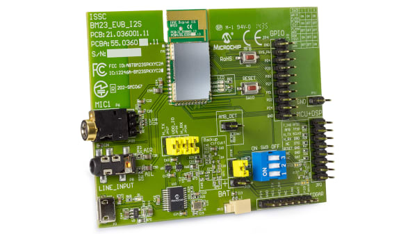Microchip 通信 ワイヤレス開発ツール Bluetoothオーディオ Bm 23 Evb Rs Components