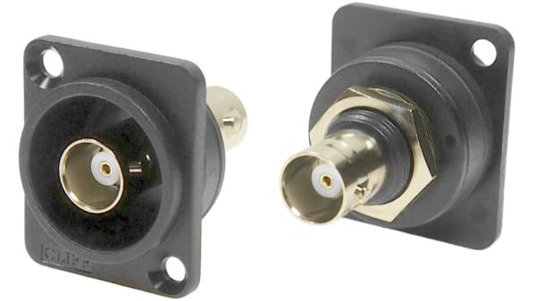 Conector Bnc Rs Pro Hembra Macho Recta Impedancia 50w Montaje En Panel Terminacion De Tornillo Rs Components