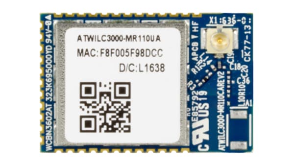 Microchip Atwilc3000 Mr110ca 3 3 6v Wlan Module Ieee 802 11 B G N Sdio Spi Rs Components