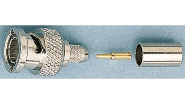 Telegartner BNC Series Cable Male BNC, 50 Ω, Straight Body Crimp | J01000B0022