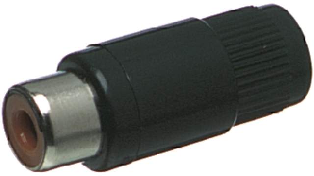 Lumberg Black Straight Cable RCA Socket, Nickel, 2A | 15-172