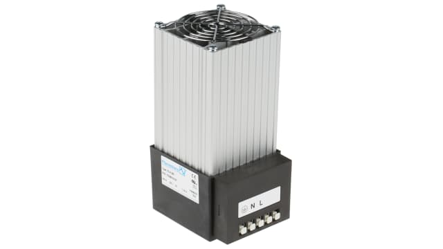Pfannenberg Enclosure Heater, 230V ac, 250W Output, 70°C, 183.5mm x 85mm x 104mm | 17025010107