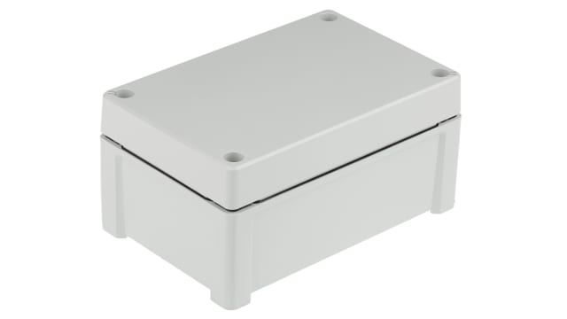 Fibox TEMPO Series Grey Grey Lid ABS Enclosure, IP65, IK07 89.9 mm, 187.2 mm, 122.2 mm | TA 191209 ENCLOSURE