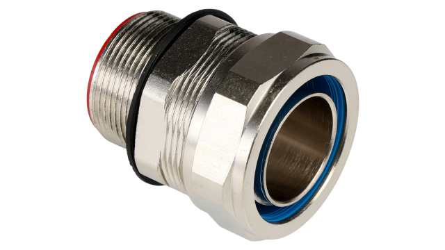 Adaptaflex Conduit Nickel Plated, Conduit Fitting, 32 mm Nominal Size, M32, Brass, Silver IP68, IP67, IP66, IP69K | 7TCA296030R0256  SPL32/M32/M