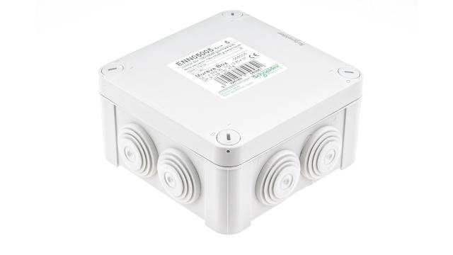 Schneider Electric Mureva Series Grey Polypropylene Junction Box, IP55, 105 mm 105 mm | ENN05005