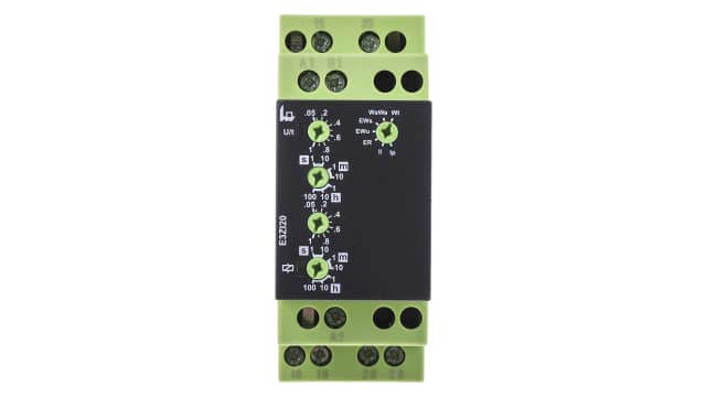 Tele E3ZI20 Series DIN Rail Mount Timer Relay, 12 → 240V ac/dc, 2-Contact, 0.05 s → 100h, DPDT | E3ZI20 12-240V AC/DC