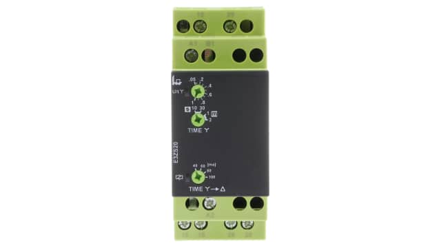 Tele E3ZS20 Series DIN Rail Mount Timer Relay, 12 → 240V ac/dc, 2-Contact, 0.04 s → 3min, 1-Function, DPDT | E3ZS20 12-240V AC/DC