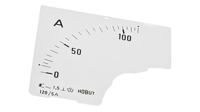 HOBUT Meter Scale (0/120A) for 120/5A CT For Use With  Ammeter | D72SD DIAL 0/120A