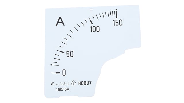 HOBUT Meter Scale (0/150A) for 150/5A CT For Use With  Ammeter | D72SD DIAL 0/150A