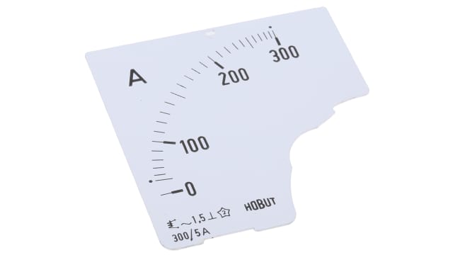 HOBUT Meter Scale (0/300A) for 300/5A CT For Use With  Ammeter | D72SD DIAL 0/300A