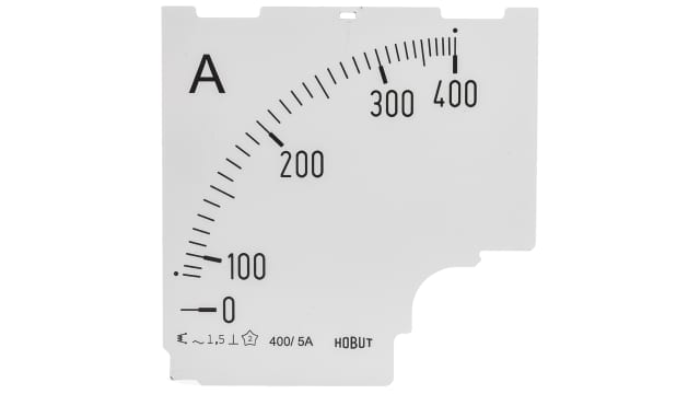 HOBUT Meter Scale (0/400A) for 400/5A CT For Use With  Ammeter | D96SD DIAL 0/400A