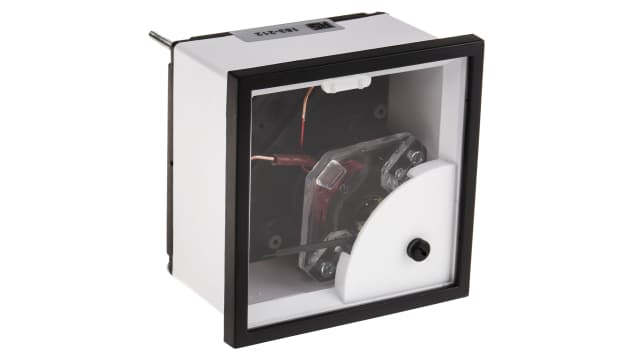 HOBUT D72SD Analogue Panel Ammeter 100 A AC, 72 mm x 72 mm, Class 1.5 Moving Iron | D72MIS5A6/2-001 NO DIAL