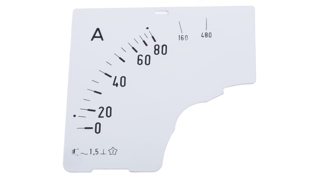 HOBUT Meter Scale For Use With  Ammeter | D72SD DIAL 0/80/480A
