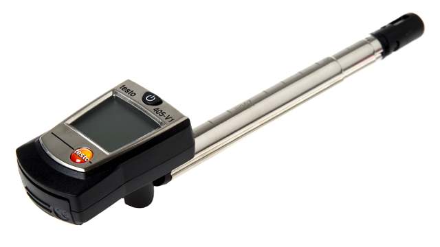 Testo 405 NTC, Thermal Anemometer, Measures Air Velocity, Temperature, Volume Air Flow, 10 m/s | 0560 4053