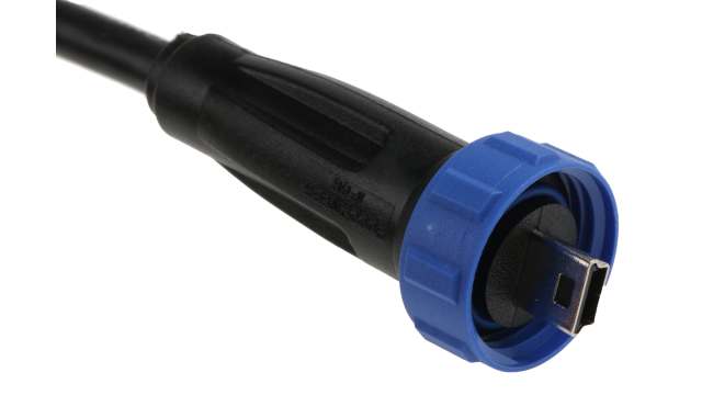 Bulgin USB 2.0, Male Mini USB B to Male USB A, 4.5m | PX0441/4M50