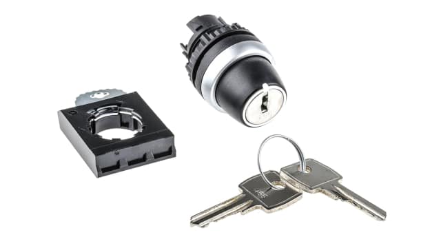 BACO BACO 2-position Key Switch Head, Latching, 22 mm Cutout | L21LA00