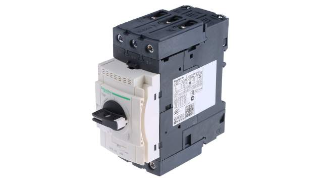 Schneider Electric TeSys Thermal Circuit Breaker - TeSyS GV 3 Pole 690V Voltage Rating DIN Rail Mount, 40A Current | GV3L40