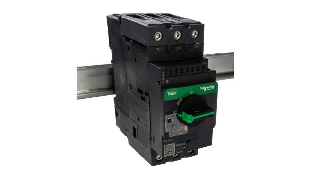 Schneider Electric TeSys Thermal Circuit Breaker - TeSyS GV 3 Pole 690V Voltage Rating DIN Rail Mount, 40A Current | GV3P40
