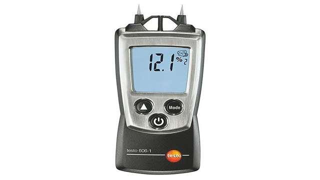 Testo 606-1 Moisture Meter, ±1 % Accuracy, LCD Backlight Display, Battery-Powered | 0560 6060