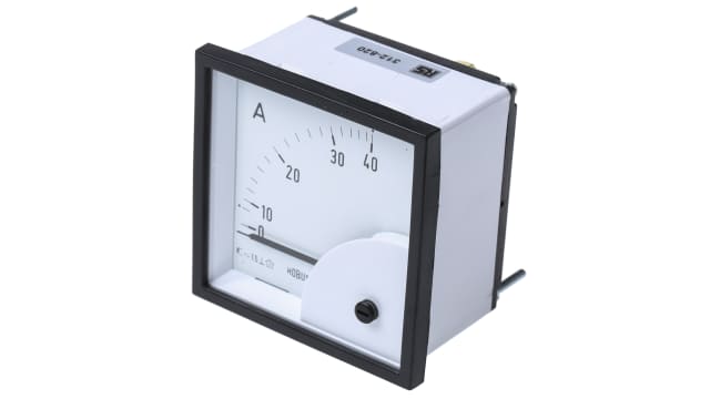 HOBUT D72SD Analogue Panel Ammeter 40 A AC, 72 mm x 72 mm, Class 1.5 Moving Iron | D72MIS40A/1-001