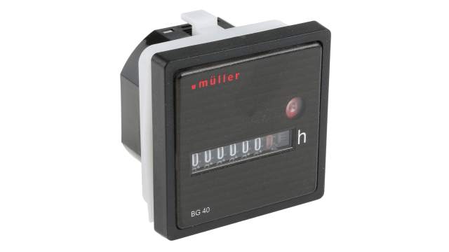 Muller BG 40 Hour Meter, 7 Digit, 12 → 48 V dc | BG 40.27 12-48V