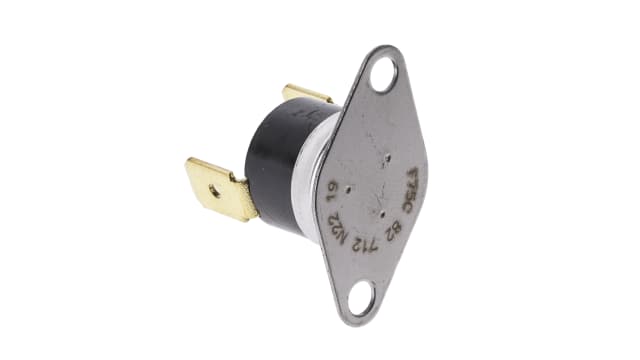 Honeywell Bi-Metallic Thermostat, Opens at +60°C, Closes at +75°C, +150°C Max, NO, Automatic Reset, Bracket Mount | 2455R--00820712