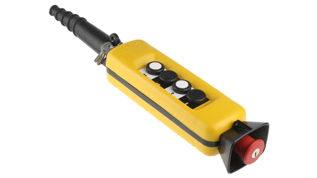 Schneider Electric SPST Push Button Pendant Station Yellow Polypropylene | XACA04SPEC0279