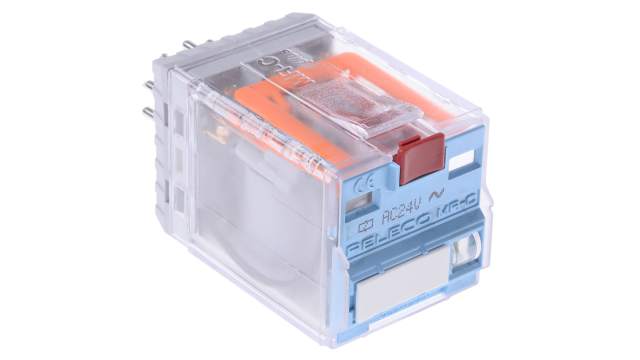 Releco Plug In Power Relay, 24V ac Coil, 10A Switching Current, 3PDT | C3-A30X / AC 24 V