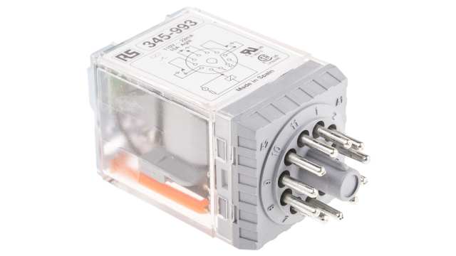 Releco Plug In Power Relay, 115V ac Coil, 10A Switching Current, 3PDT | C3-A30X / AC 115 V