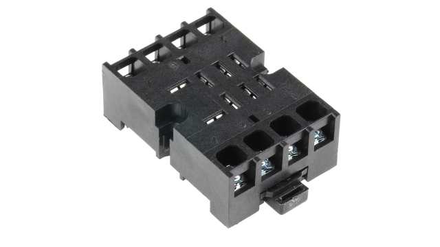 Tempatron 8 Pin 250V ac DIN Rail, Panel Mount Relay Socket, for use with Octal Relay | ERS-8HS2/C1005