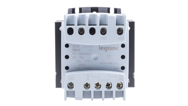 Legrand 100VA DIN Rail Transformer, 230 → 400V Primary, 115 → 230V Secondary | 0 427 87