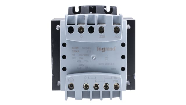 Legrand 1 Output 220 VA Chassis Mount Transformer, 115/230 V, USA, EN 61131-2, UL, EN 60204-1, EN 60439-1 | 0 427 89