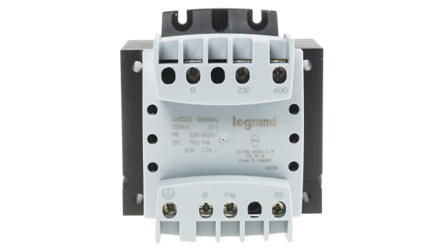Legrand 1 Output 220 VA Chassis Mount Transformer, 115 V, IEC/EN 61558-2-6, IEC/EN 61558-2-2, UL506, EN 61131-2, IEC/EN | 6 423 65