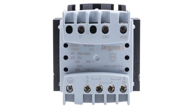 Legrand 100VA DIN Rail Transformer, 230 → 400V Primary, 12 → 24V Secondary | 0 428 42