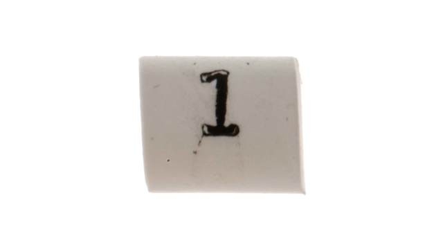 TE Connectivity TRSA Cable Marker, White, Pre-printed "1", 3 mm Cable, 1 mm Cable, TRSA-1019/C/1/1 | TRSA-1019/C/1/1