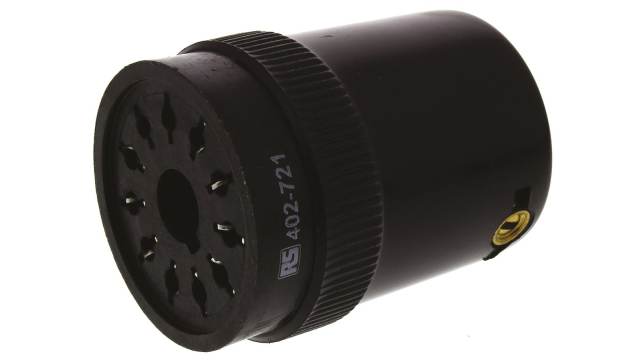 Tempatron 240V ac DIN Rail, Panel Mount Relay Socket, for use with 11 Pin Relay, 11 Pin Timer, Octal Relay, Octal Timer | S11F