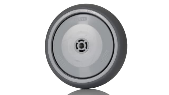 Tente Grey Rubber Non-Marking Trolley Wheel, 100 kg | 026717