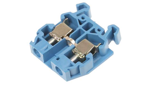 Entrelec 1SNA120491R1100 SNA Series DIN Rail Terminal Block Blue, 4 mm², 1-Level, Screw | 1SNA120491R1100