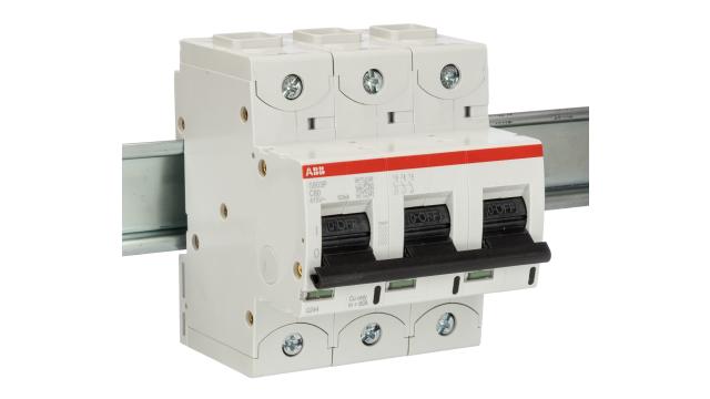 ABB High Performance S800S Miniature Circuit Breaker, 3-Pole, 80 A, Type C, 690 V AC, 250 V DC, 50 kA Breaking Capacity | 2CCG001232R0001