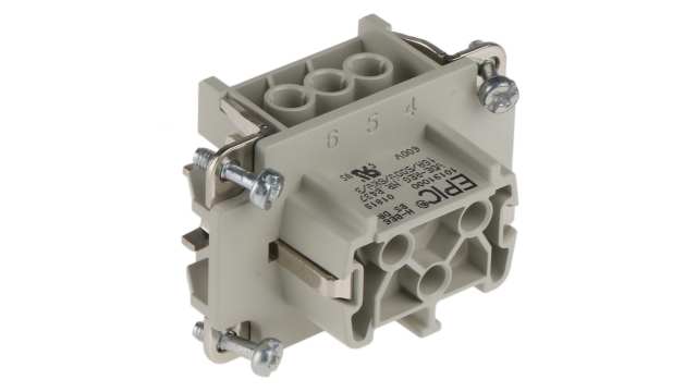 EPIC Heavy Duty Power Connector Module, 16A, Female, H-BE Series, 6 Contacts | 10191000