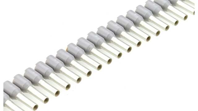 Weidmüller Insulated Crimp Bootlace Ferrule, Grey 14 AWG Wire Size | 9021970000